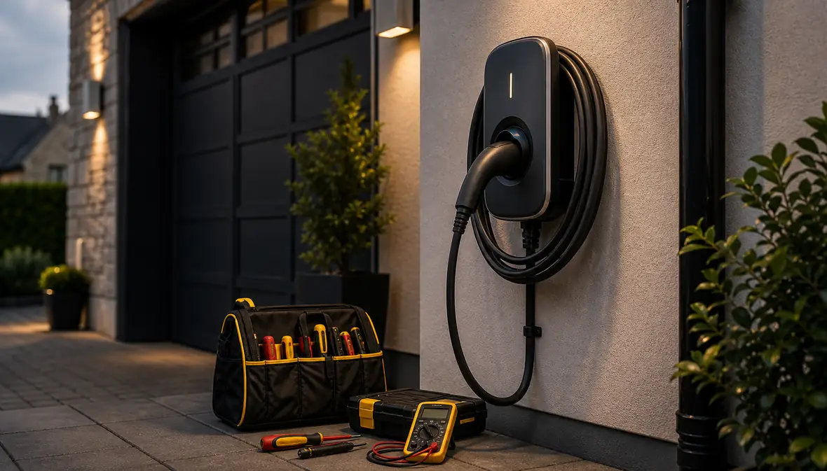 Illustrative EV charger installation