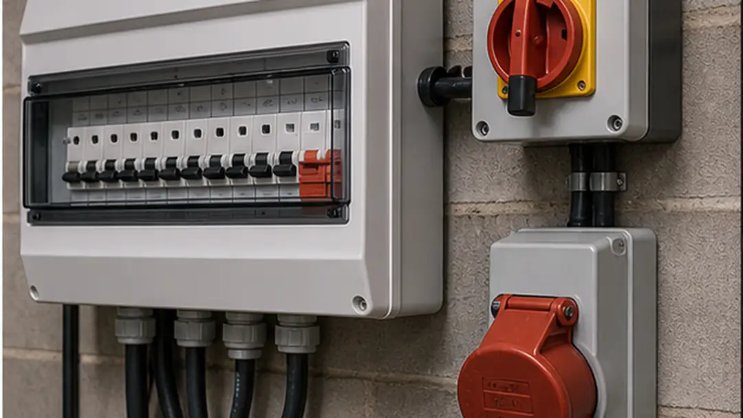 Illustrative 3-phase power installation work in Brechin