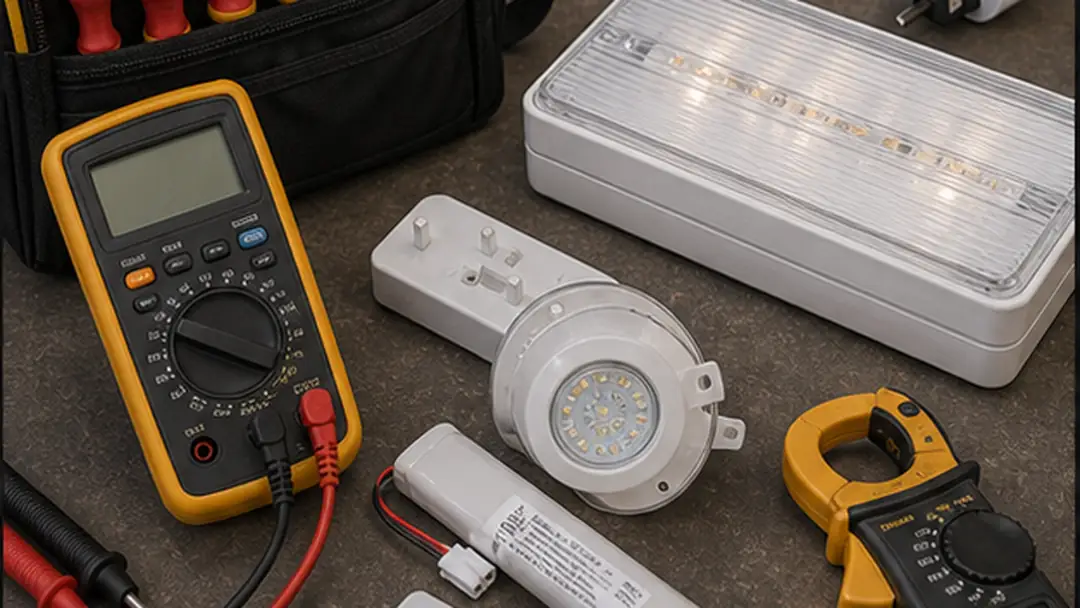 Tools for emergency lighting installation