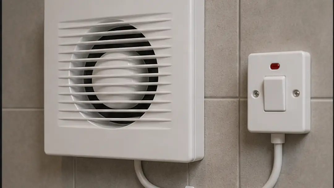 Illustrative extractor fan installation work in Brechin