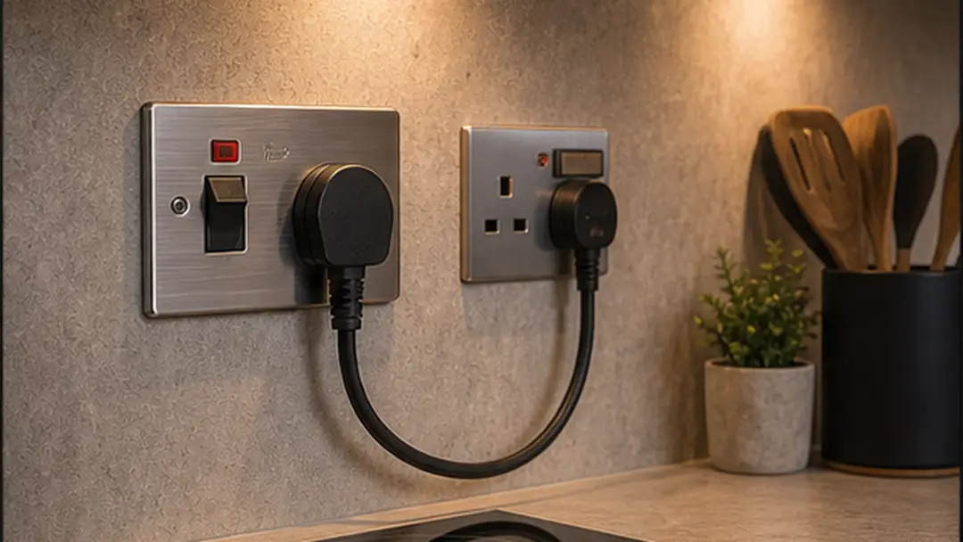 Illustrative kitchen electrical upgrades work in Brechin