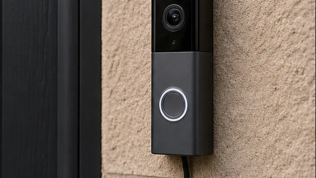Illustrative video doorbell installation work in Brechin
