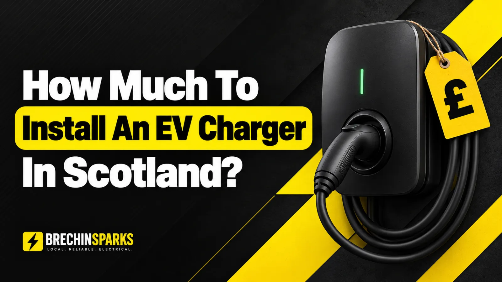 How much to install an EV charger in Scotland? Brechin Sparks guide with a home wallbox and a price tag