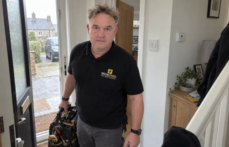 James Leslie, Brechin Sparks electrician