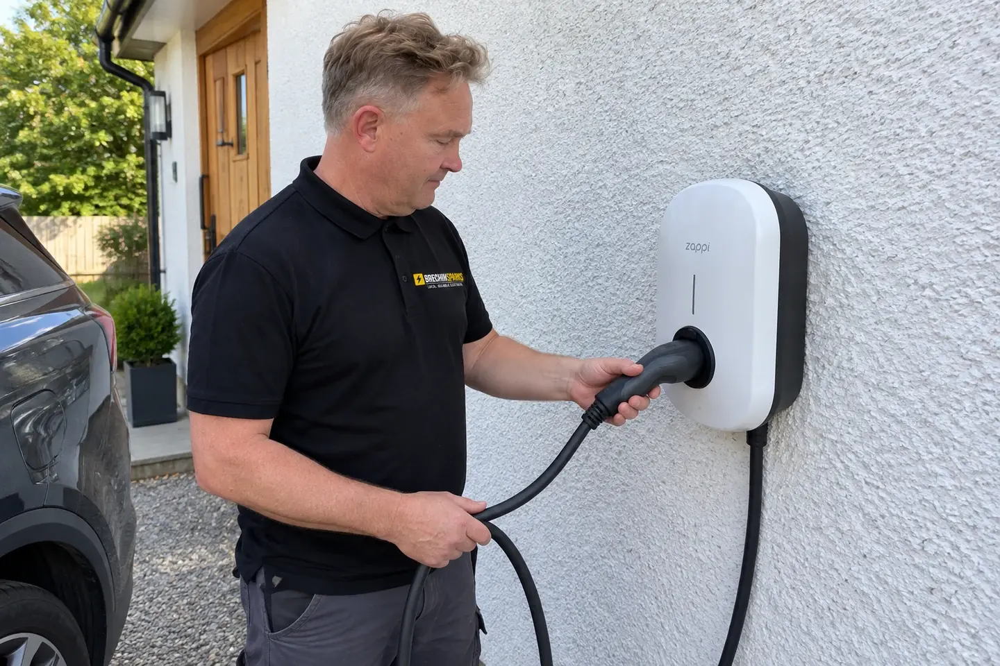 James at a chargepoint